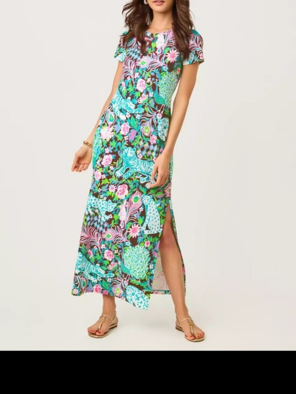 NWT Lilly Pulitzer UPF 50+ ChillyLilly Maxi Dress - L - Picture 5 of 6